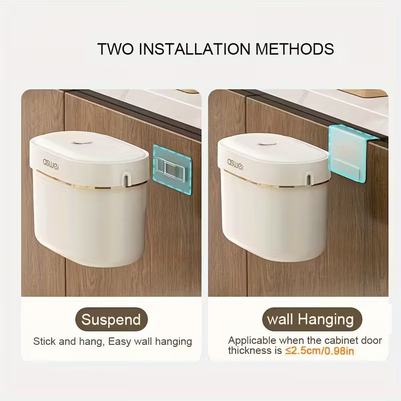 Wall-Mounted Kitchen Trash Can