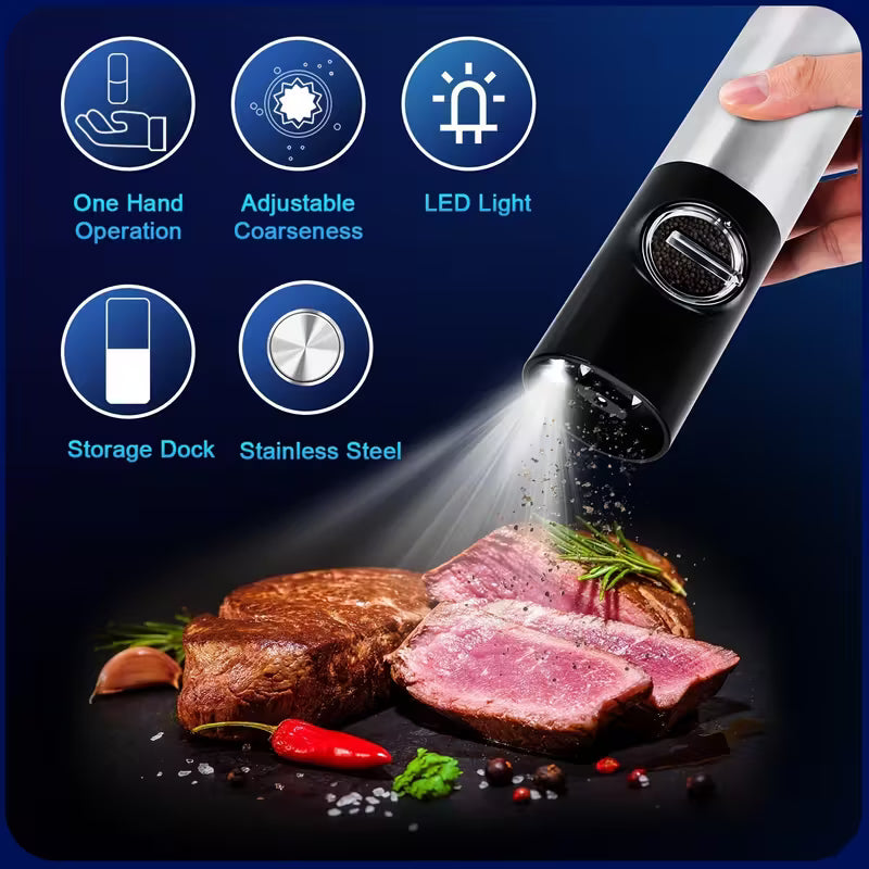 3pcs Set New Electric Grinder  Smart Stainless Steel