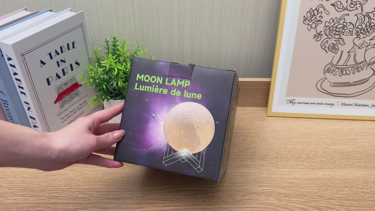 Wooden Moon Lamp